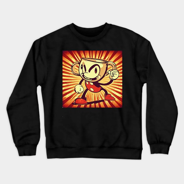 Wild Madness - Cuphead Crewneck Sweatshirt by Vish artd